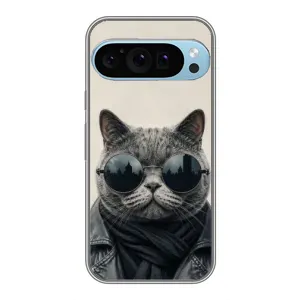 Чехол на тематику: Коты для Google Pixel 9 Pro (Модный кот)