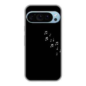 Чохол з картинками на чорному фоні для Google Pixel 9 Pro (Ноти)