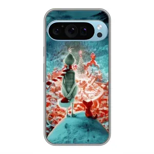 Чехол с рисунком «Новогодний Гринч» для Google Pixel 9 Pro