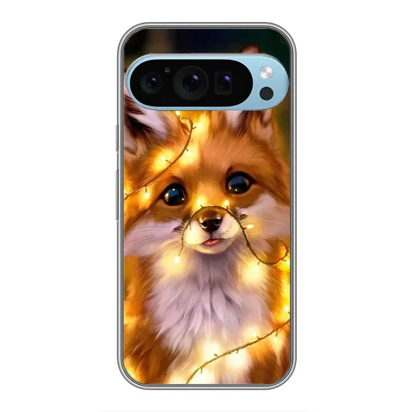 Чохол з малюнком «Новорічне лисеня» для Google Pixel 9 Pro