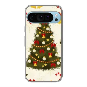 Чохол новорічна ялинка на Google Pixel 9 Pro (Новорічний принт)