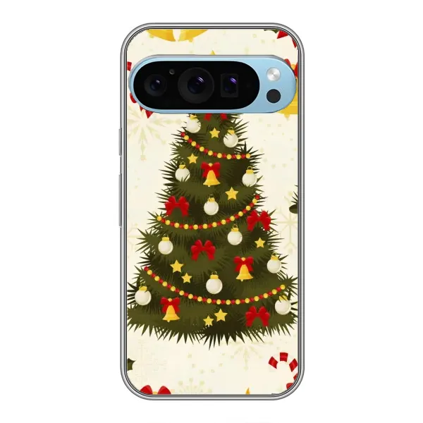 Чехол с рисунком «Новогодний принт» для Google Pixel 9 Pro Чехол с рисунком «Новогодний принт» для Google Pixel 9 Pro