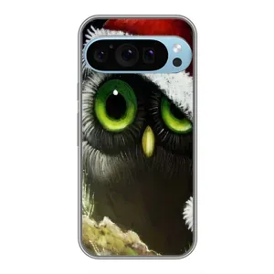 Чехлы с принтом СОВЫ для Google Pixel 9 Pro (Новогодняя Сова)