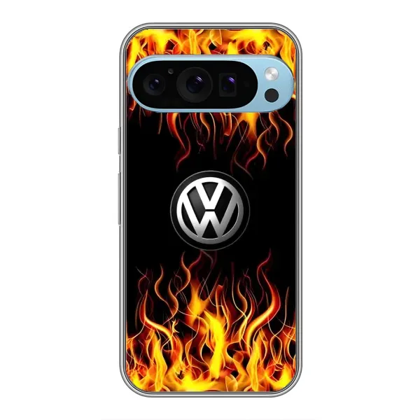 Чехол с рисунком «Огненный Лого» для Google Pixel 9 Pro Чехол с рисунком «Огненный Лого» для Google Pixel 9 Pro