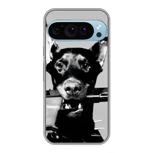Чехол ДОБЕРМАН для Google Pixel 9 Pro (Опасный доберман)