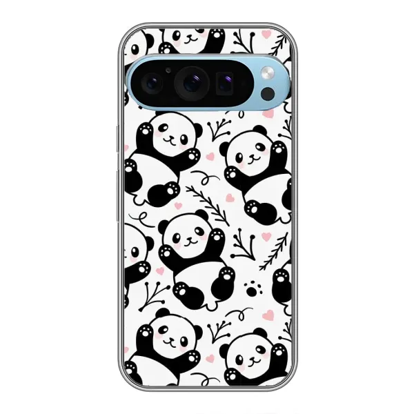 Чехол с рисунком «Пандочки» для Google Pixel 9 Pro