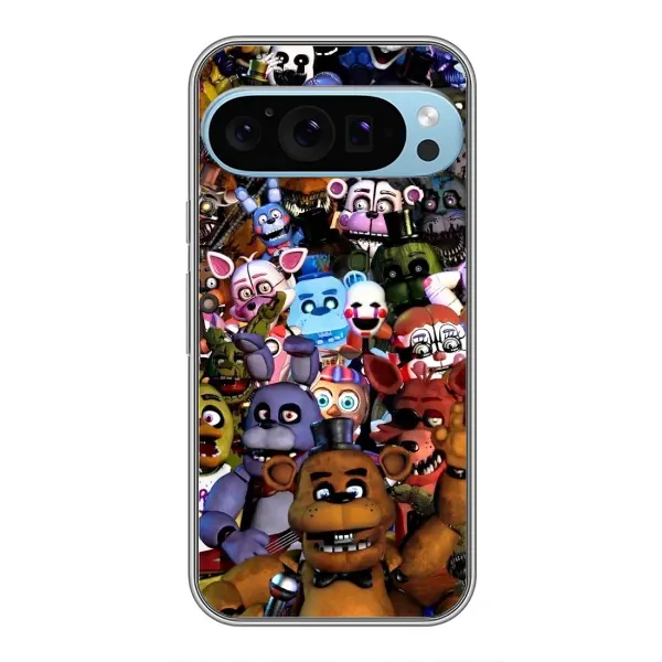 Чехол с рисунком «Персонажи Фредди» для Google Pixel 9 Pro