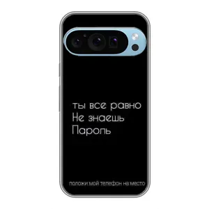 Чехол с прикольным текстом на Google Pixel 9 Pro (Положи мой телефон)