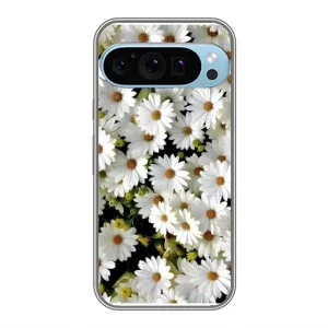 Чехол с рисунком «Рамка в ромашках» для Google Pixel 9 Pro