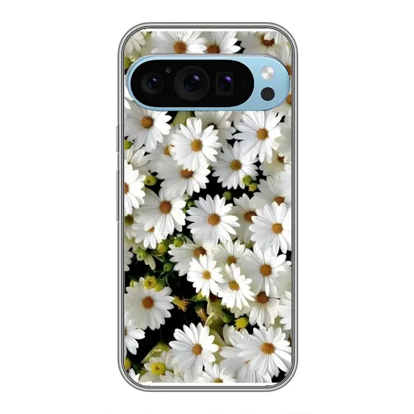 Чехол с рисунком «Рамка в ромашках» для Google Pixel 9 Pro Чехол с рисунком «Рамка в ромашках» для Google Pixel 9 Pro