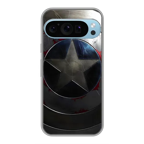 Чехол с рисунком «Ретро Щит Капитана» для Google Pixel 9 Pro