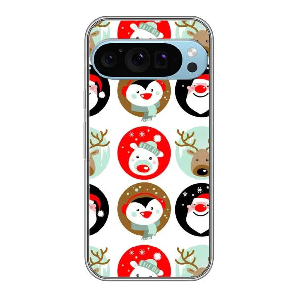 Чехол с рисунком «Рождественский принт» для Google Pixel 9 Pro Чехол с рисунком «Рождественский принт» для Google Pixel 9 Pro