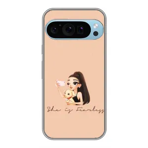 Силіконовый Чохол на Google Pixel 9 Pro з картинкой Модных девушек (З собакою)