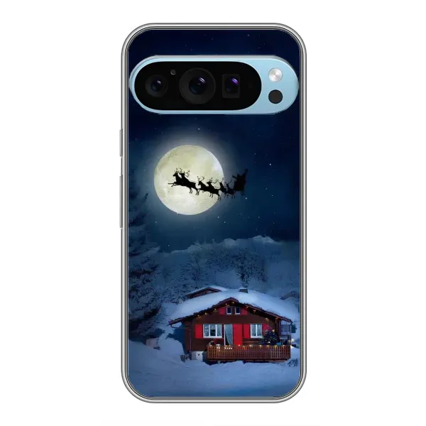 Чехол с рисунком «Санта» для Google Pixel 9 Pro