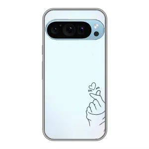 Чехол с рисунком «Сердце на голубом» для Google Pixel 9 Pro