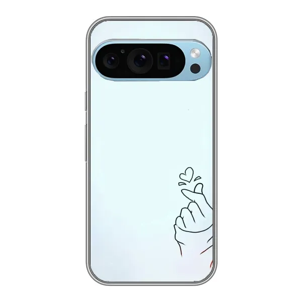 Чехол с рисунком «Сердце на голубом» для Google Pixel 9 Pro Чехол с рисунком «Сердце на голубом» для Google Pixel 9 Pro