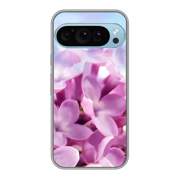 Чехол с рисунком «Сиреневые цветы» для Google Pixel 9 Pro