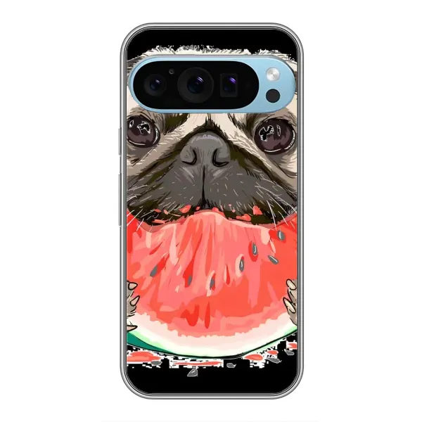 Чехол с рисунком «Смешной Мопс» для Google Pixel 9 Pro Чехол с рисунком «Смешной Мопс» для Google Pixel 9 Pro