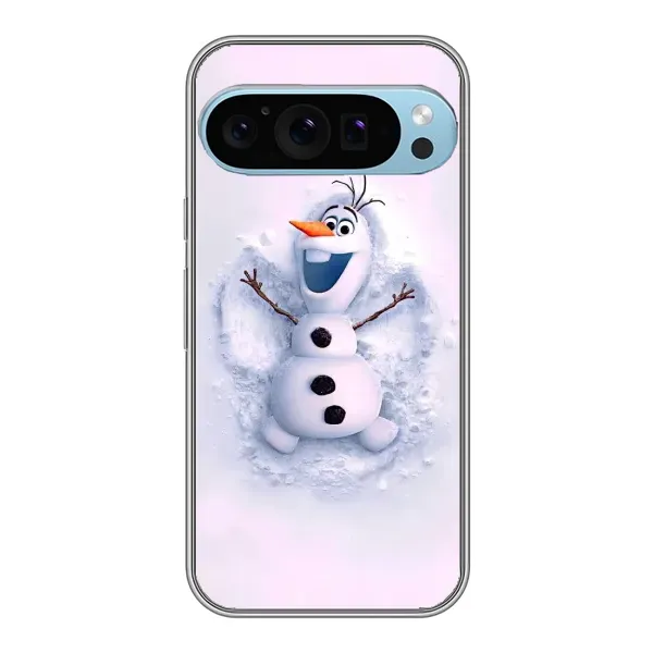 Чехол с рисунком «Снеговик Олов» для Google Pixel 9 Pro