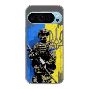 Чохли з принтом (Воїни ЗСУ) для  Google Pixel 9 Pro (Солдат ЗСУ)