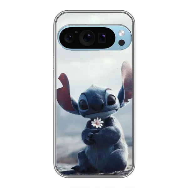Чехол с рисунком «Стич с цветочком» для Google Pixel 9 Pro Чехол с рисунком «Стич с цветочком» для Google Pixel 9 Pro