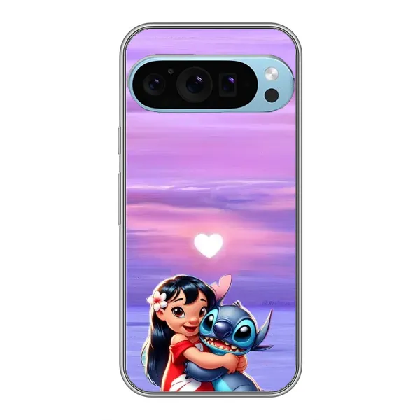 Чехол с рисунком «Стич и Лило» для Google Pixel 9 Pro Чехол с рисунком «Стич и Лило» для Google Pixel 9 Pro