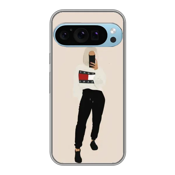 Чехол с рисунком «Стильная» для Google Pixel 9 Pro