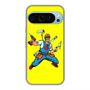 Силіконовий бампер (Працівники) на Google Pixel 9 Pro (Будівельник)