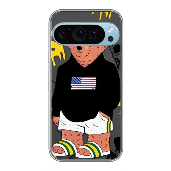 Чохол з малюнком «Teddy USA» для Google Pixel 9 Pro