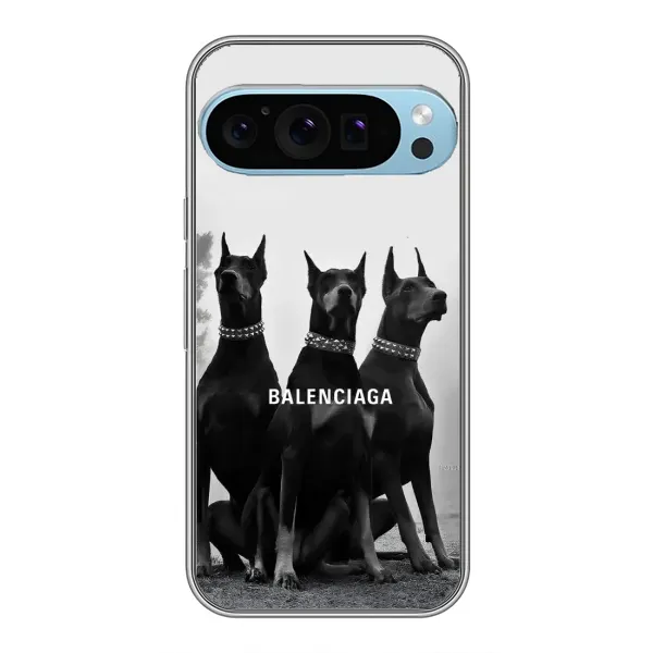 Чехол с рисунком «Три добермана» для Google Pixel 9 Pro