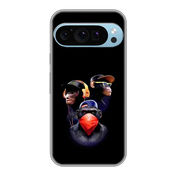 Чохол з малюнком «Три обізяни» для Google Pixel 9 Pro