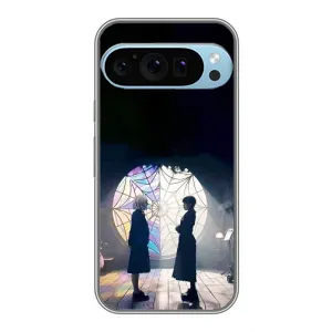 Чехлы с принтом Уэнсдей на Google Pixel 9 Pro (Уэнсдей и Энди)