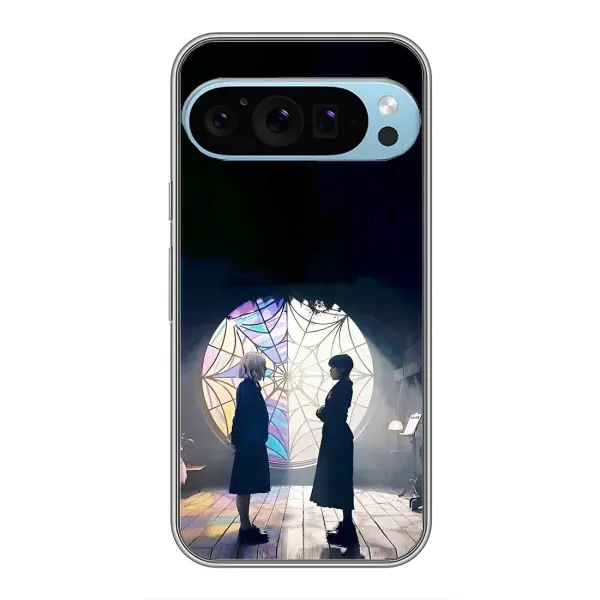 Чехол с рисунком «Уэнсдей и Энди» для Google Pixel 9 Pro Чехол с рисунком «Уэнсдей и Энди» для Google Pixel 9 Pro