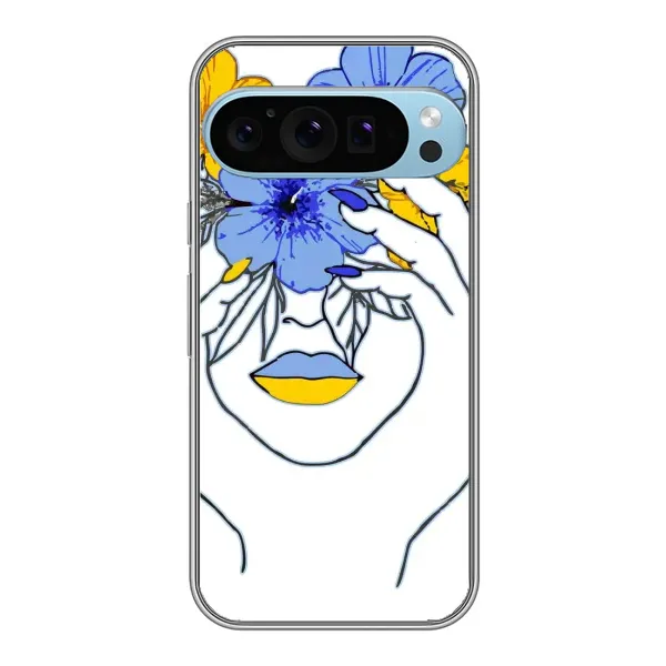 Чехол с рисунком «Украинка на всю голову» для Google Pixel 9 Pro Чехол с рисунком «Украинка на всю голову» для Google Pixel 9 Pro