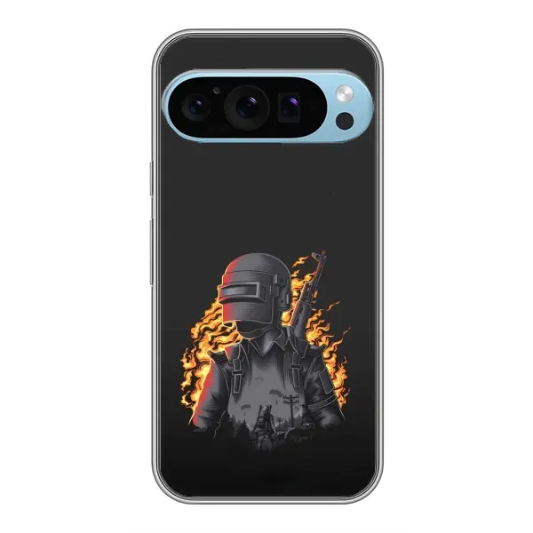 Чехол с рисунком «В огне» для Google Pixel 9 Pro Чехол с рисунком «В огне» для Google Pixel 9 Pro