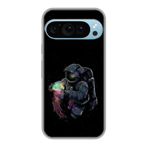 Силіконовый Чохол з принтом "Космонавти" на Google Pixel 9 Pro (В руках земля)