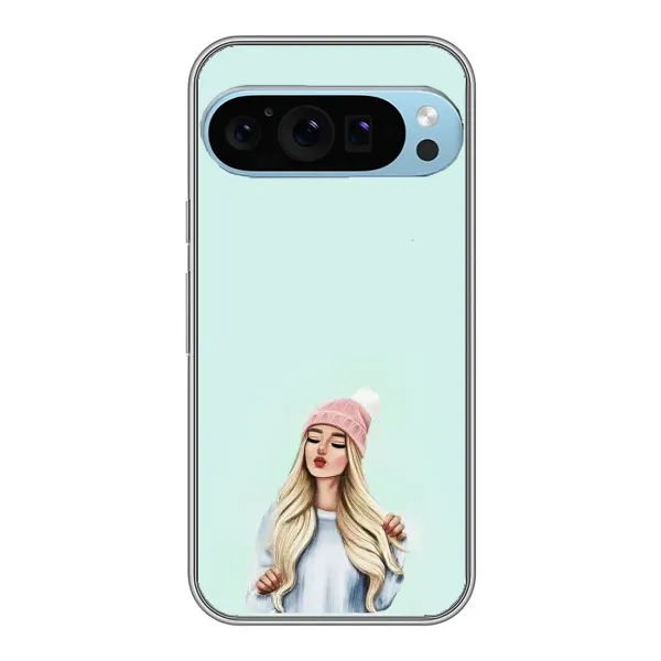Чехол с рисунком «В шапке» для Google Pixel 9 Pro