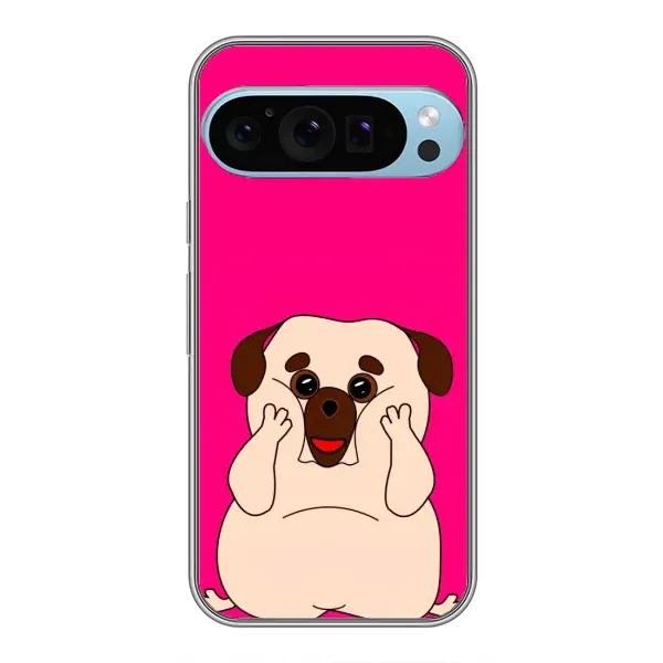 Чехол с рисунком «Веселый Мопсик» для Google Pixel 9 Pro Чехол с рисунком «Веселый Мопсик» для Google Pixel 9 Pro