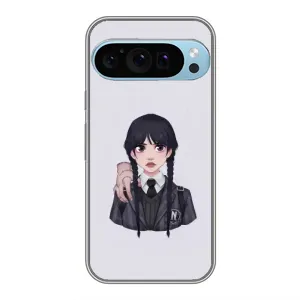 Чехлы с принтом Уэнсдей на Google Pixel 9 Pro (Вещь Венсдей)