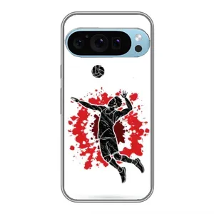 Чохли з прінтом Спортивна тематика для Google Pixel 9 Pro (Волейболіст)