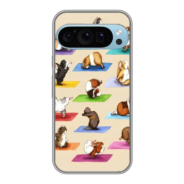 Чехол с рисунком «Ёга свинок» для Google Pixel 9 Pro Чехол с рисунком «Ёга свинок» для Google Pixel 9 Pro