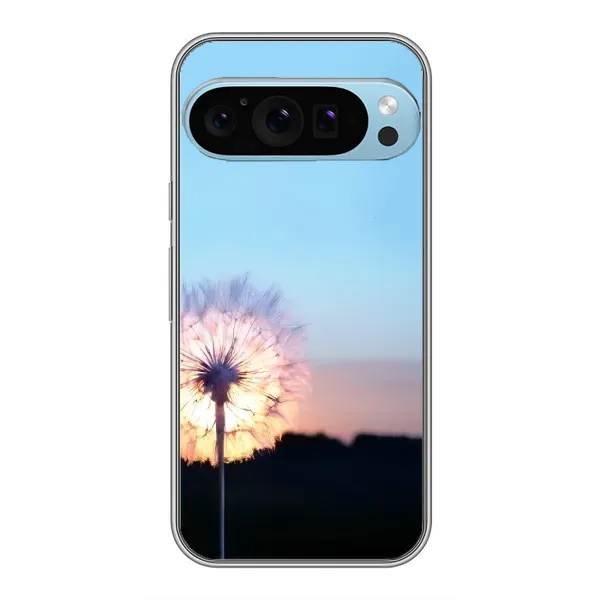 Чехол с рисунком «Закат с одуванчиком» для Google Pixel 9 Pro Чехол с рисунком «Закат с одуванчиком» для Google Pixel 9 Pro