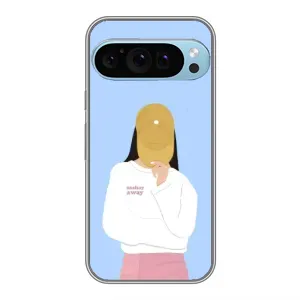 Силіконовый Чохол на Google Pixel 9 Pro з картинкой Модных девушек (Жовта кепка)