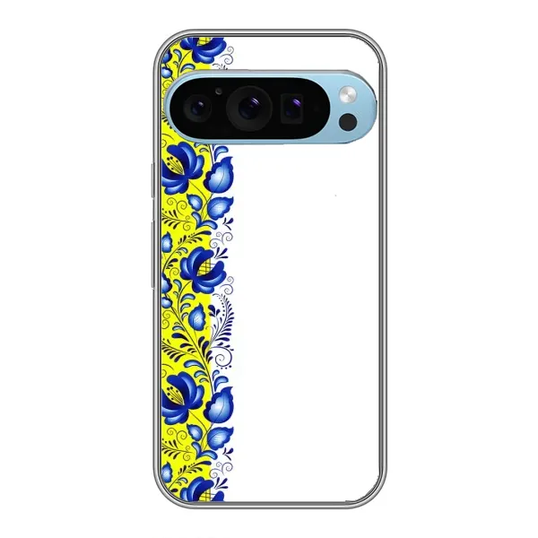 Чехол с рисунком «Желто-синяя вышиванка» для Google Pixel 9 Pro Чехол с рисунком «Желто-синяя вышиванка» для Google Pixel 9 Pro
