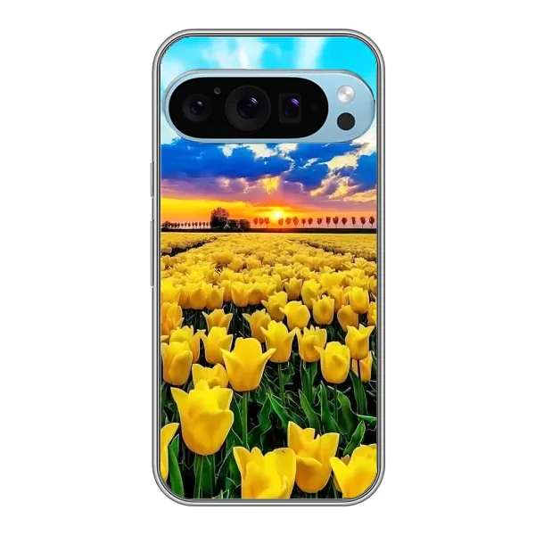 Чехол с рисунком «Желтые тюльпаны» для Google Pixel 9 Pro Чехол с рисунком «Желтые тюльпаны» для Google Pixel 9 Pro