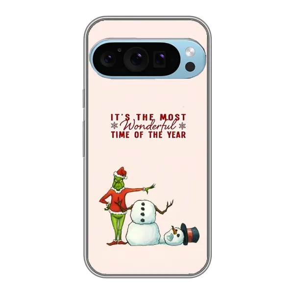 Чехол с рисунком «Злой Гринч» для Google Pixel 9 Pro Чехол с рисунком «Злой Гринч» для Google Pixel 9 Pro