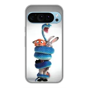 Силиконовый чехол с принтом Зоотрополіс для Google Pixel 9 Pro (Змея Зоо)