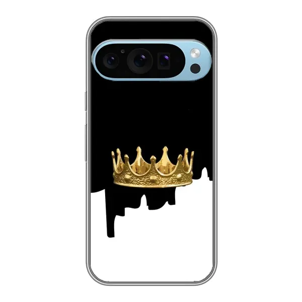 Чехол с рисунком «Золотая корона» для Google Pixel 9 Pro