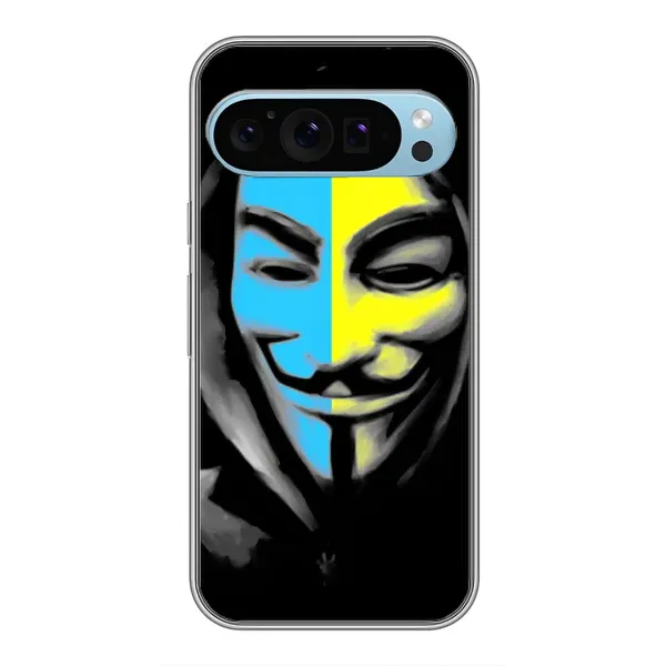 Чехол с рисунком «Анонимус патриот» для Google Pixel 9 Чехол с рисунком «Анонимус патриот» для Google Pixel 9