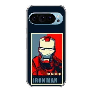 Чехол Супергерой Железный человек на Google Pixel 9 (Art Iron man)